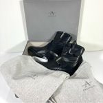 Aquatalia Omayda Water Repellent Leather Moto Bootie Boots Black Size 6 NEW Photo 1