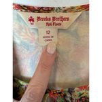 Brooks Brothers Red Fleece Dress Women 12 Multicolor Floral Fit And Flare Boho Photo 7