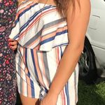 Orange And Blue Romper Size M Photo 2