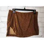 Free People ‎ Brown Velvet Mini Skirt Photo 4