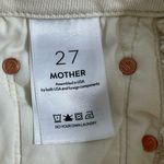 MOTHER High Waisted Looker Ankle Jeans Second Chance Antique White Sz 27 Skinny Photo 8
