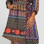 Farm Rio NWT  Anthropologie Ciela Midi Shirt Dress Size XS Boho 3/4 Sleeve Floral Photo 1