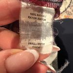 Rails RED BURGUNDY WHITE FLANNEL Plaid Button-Up Shirt Size S Photo 8