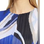 Ming Wang  Abstract Print Pleated Crinkle Dress size XSmall Photo 8