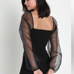 Sophisticated Aura Black Long Sleeve Bodycon Mini Dress small
nWOT Photo 2