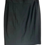 Ann Taylor Factory Women’s Black Business‎ Casual Work Knee Length Pencil Skirt Size 8 Photo 0