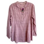 Soft Surroundings Gloria Gauze Long Tunic Top - Lilac XS EUC Photo 1