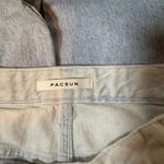 PacSun  90s Boyfriend Patchwork Light Wash Denim Jeans Size 27 Distressed Raw Hem Photo 5