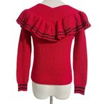 Lovers + Friends  XS  Top Blouse Long Sleeve Shirt Sweater Ruffle Photo 3