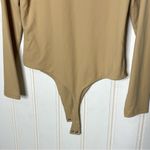 Nuuds Bodysuit Long Sleeve Beige Sz L 620 Tan Size L Photo 8