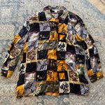 Jessica Holbrook Vintage  100% Silk Funky Top 1X Photo 0
