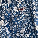 Hollister Blue & White Floral Halter Tie Romper Strapless Sz S Photo 10