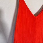 Bucket List Orange Ribbed Wide Leg Jumpsuit Womens L Casual Fall Cozy Boho Size L Photo 6