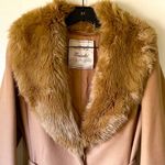 Aritzia  Wilfred Waldorf Coat Faux Fur Wool Belted Camel Large EUC Photo 3