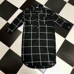 Magdalena by Nathalie Lachat Plaid Flannel Midi Shirt Dress Knee Photo 3
