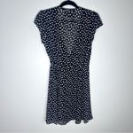 Reformation  Adele Mini Wrap  Ditsy Floral Dress Black Sz XS Photo 4