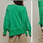Free People NWT We The Free Camden Sweatshirt - jolly rancher green - XS Photo 3