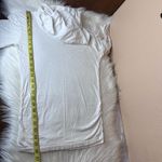 Lucy White Cowl Neck Hoodie Top Size XS White Photo 8