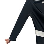 Chiara Boni NEW NWT  La Petite Robe Madalina MM Bis Flower Belt Midi Dress Black Photo 3