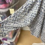 Kimchi Blue  Urban Outfitters Blue & White Printed Kimono Open Jacket M/L Boho Photo 2