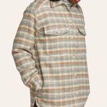 Eddie Bauer EUC  Peninsula Shirt Jacket Butterscotch Plaid Medium Retail $159.00 Photo 2