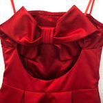 Jill Stuart NWT  Ruby Red Satin Big Bow Dress Photo 11