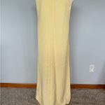 Vintage NWT light yellow chore maxi dress | large | Pockets Photo 7