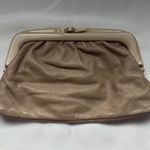 None Elegant Tan Clutch Bag GUC Photo 0