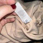 Aerie NWT  Beige Ruched Rib Midi Dress Sz. M Photo 9