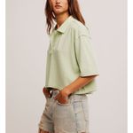 Free People Light Green Short Sleeve Tee Photo 2
