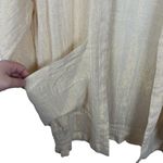 Anthropologie  Hei Hei Daybreak Shimmer Metallic Open Kimono Rose Gold XS/S Photo 4