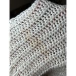 American Eagle Crochet Knit Sweater XL Cream Chunky Textured Open Weave Photo 5