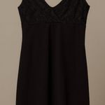 Vintage My Michelle black floral lace v neck slip dress sz M whimsigoth witchy g Size M Photo 0