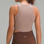 Lululemon NWT  Hold Tight Cropped Tank Top Twilight Rose Brown Size 8 Photo 4