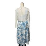 Joie NWT  COTTON SQUARE NECK 2In One Shrug Midi Dress Tree  Tree Parrot Building Photo 6