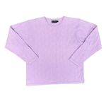 Blarney Woollen Mills Irish Long Sleeve Pullover Wool Blend Light Purple Large Photo 2