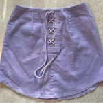 Forever 21  Lilac Purple Lace Up‎ Skirt Size S Photo 0