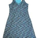 MPG Dress Athletic Racerback Tank Blue Patterned Casual Dress with Pockets Sz Sm Photo 0