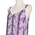 Pink Rose  Dress Large Dusty Pink Floral Spaghetti Strap Lined New Photo 3
