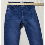 Loft  Curvy Skinny Jeans Size 27 Mid Rise Dark Wash Stretch Denim Photo 6