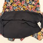 Ralph Lauren Lauren Women’s Black Floral Print Ruffle V-neck Summer Dress Size 2 Photo 7