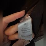 Danielle Bernstein ‎ WeWoreWhat Croc Ankle Flare Brown FauxLeather Pant Size27/4 Photo 9