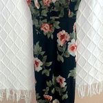 Windsor Floral Tight Black Dress Photo 0