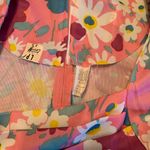 Vintage Swing Dress 60s Floral Printed Swing Dress Retro Unbranded Costume 3X Pink Photo 5