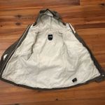 The North Face  Cream and Brown HyVent Windbreaker Jacket Womens Size Medium Hood Photo 3