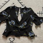 ASTR A Cropped 3/4 Sleeve Shirt  Photo 1