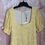 Lost + Wander  Sweet Summer Daze Midi Dress Yellow White Floral Size S Photo 3