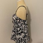 24th & Ocean Black and White with Pink Trim Tank Swimsuit Top Photo 2