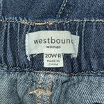 Westbound  Dark Blue Relaxed Wide leg Frayed Hem Jeans Size 20W Photo 7