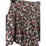 ZARA Floral Mini Skort Red Black XS Photo 2